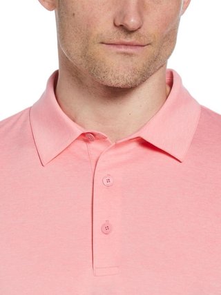 Callaway Premium Heathered pánske polo, strawberry pink heather