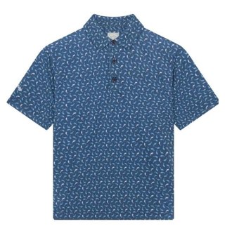 Callaway Dolphin Print junior detské polo, peacoat
