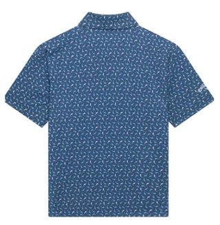 Callaway Dolphin Print junior detské polo, peacoat