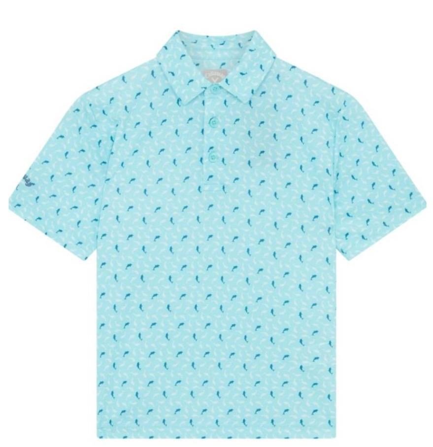 Callaway Dolphin Print juniorské polo, blue radiance