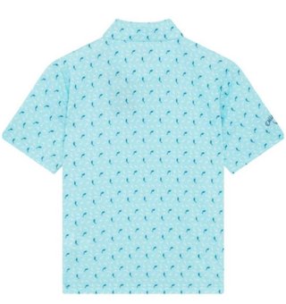 Callaway Dolphin Print juniorské polo, blue radiance