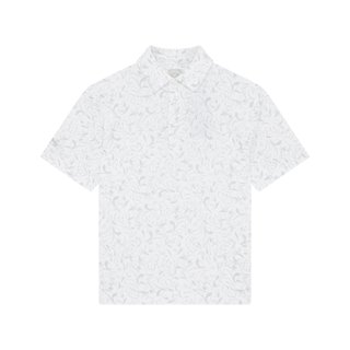 Callaway Floral Print detské polo, bright white