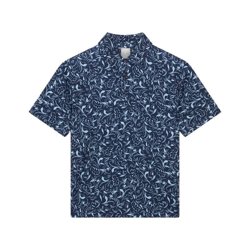 Callaway Floral Print junior detské polo, peacoat