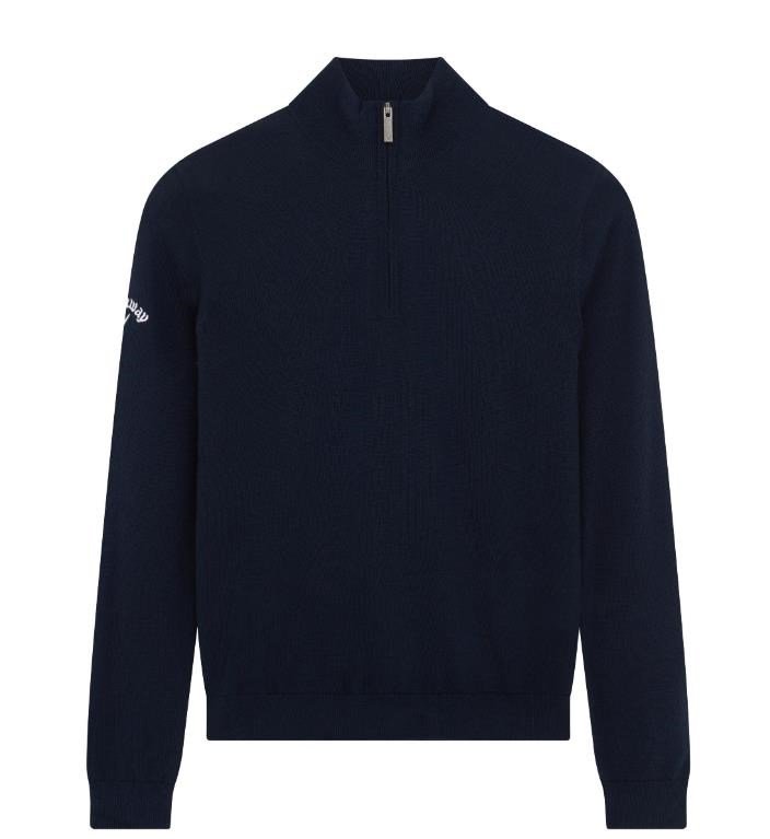 Callaway 1/4 Zip Golf detský sveter, navy blue