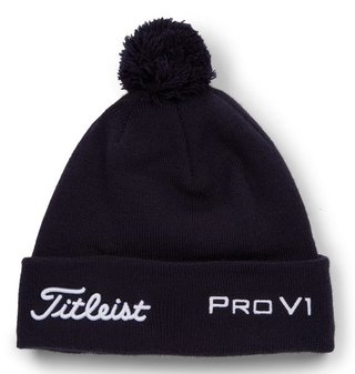 Titleist Tour Pom Pom unisex zimná čepica, navy/biela
