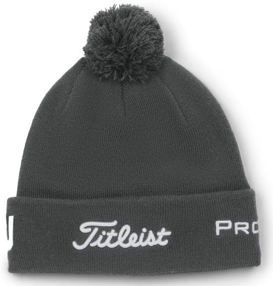 Titleist Tour Pom Pom unisex zimná čiapka, charcoal/white