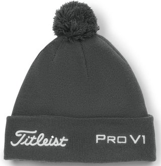 Titleist Tour Pom Pom unisex zimná čiapka, charcoal/white