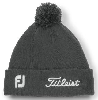 Titleist Tour Pom Pom unisex zimná čiapka, charcoal/white