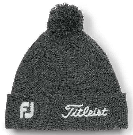 Titleist Tour Pom Pom unisex zimná čiapka, charcoal/white