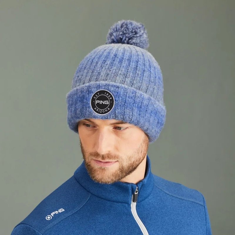 PING Barraclough pánska zimná čepica, blue multi
