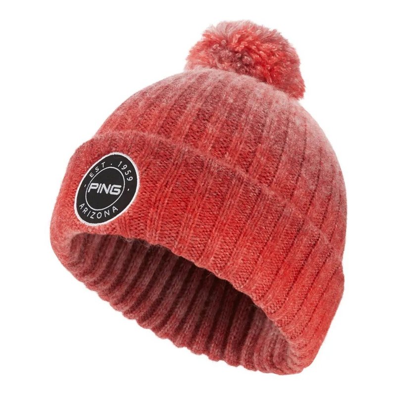 PING Barraclough pánska zimná čiapka, červená