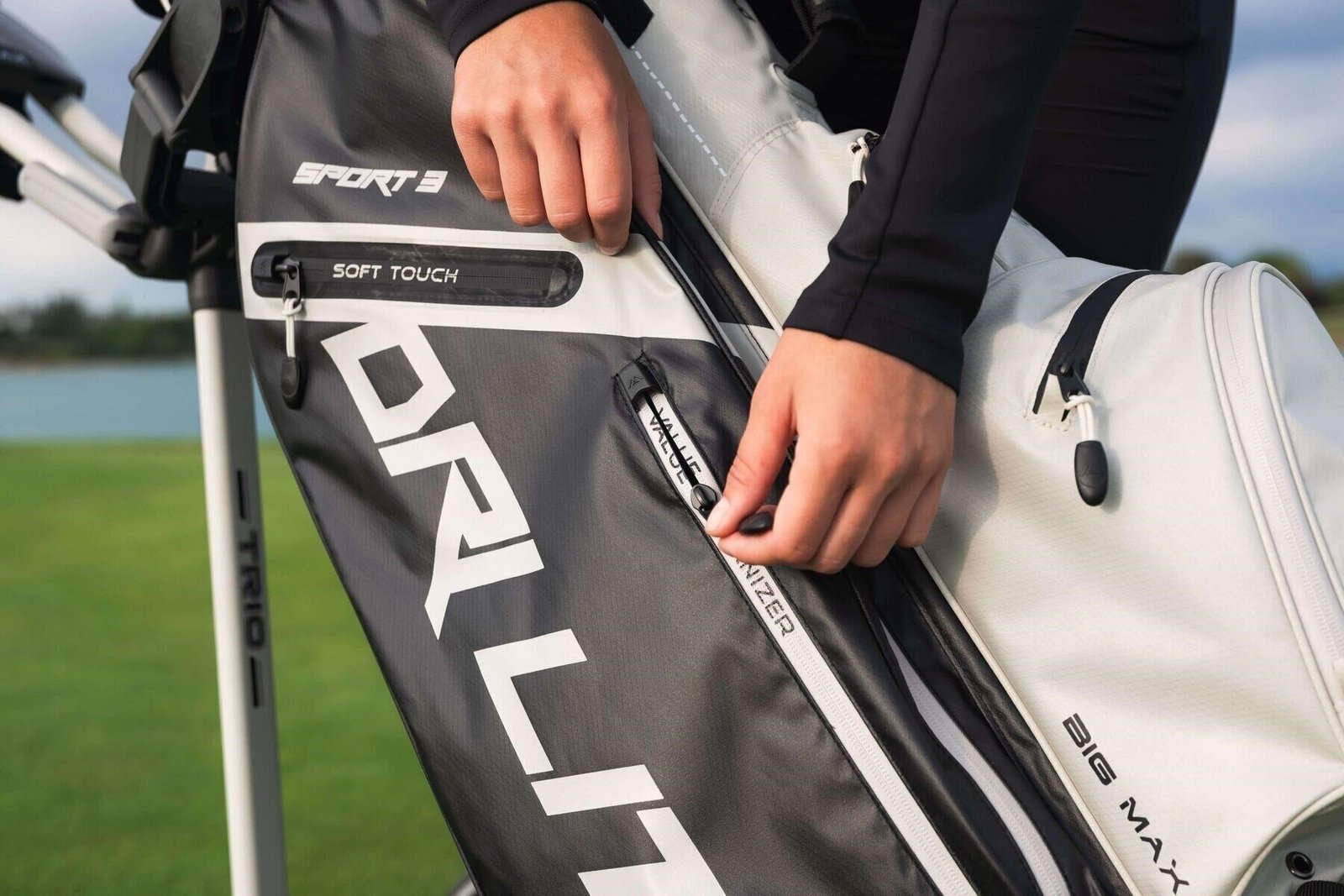 Big Max Dri Lite Sport 3 cart bag, čierna/taupe