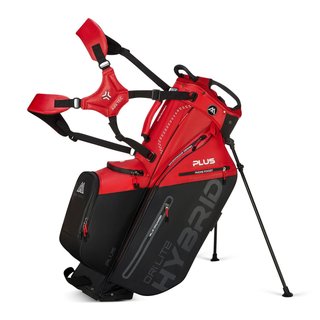 Big Max Dri Lite Hybrid Plus stand bag, červená/čierna