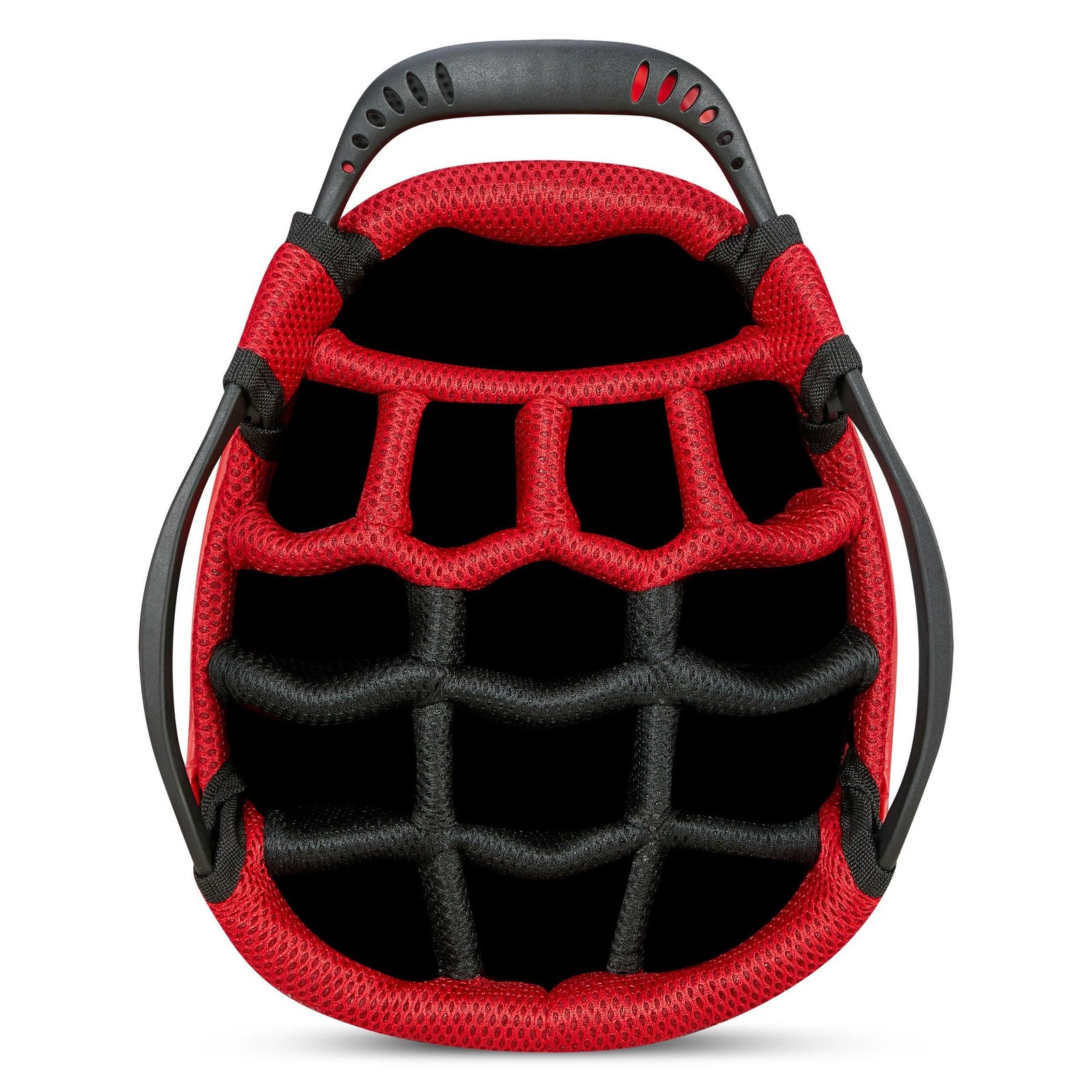 Big Max Dri Lite Hybrid Plus stand bag, červená/čierna