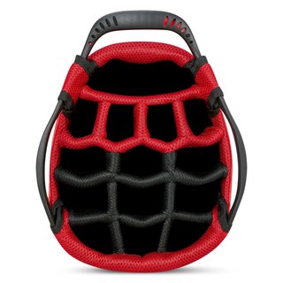 Big Max Dri Lite Hybrid Plus stand bag, červená/čierna