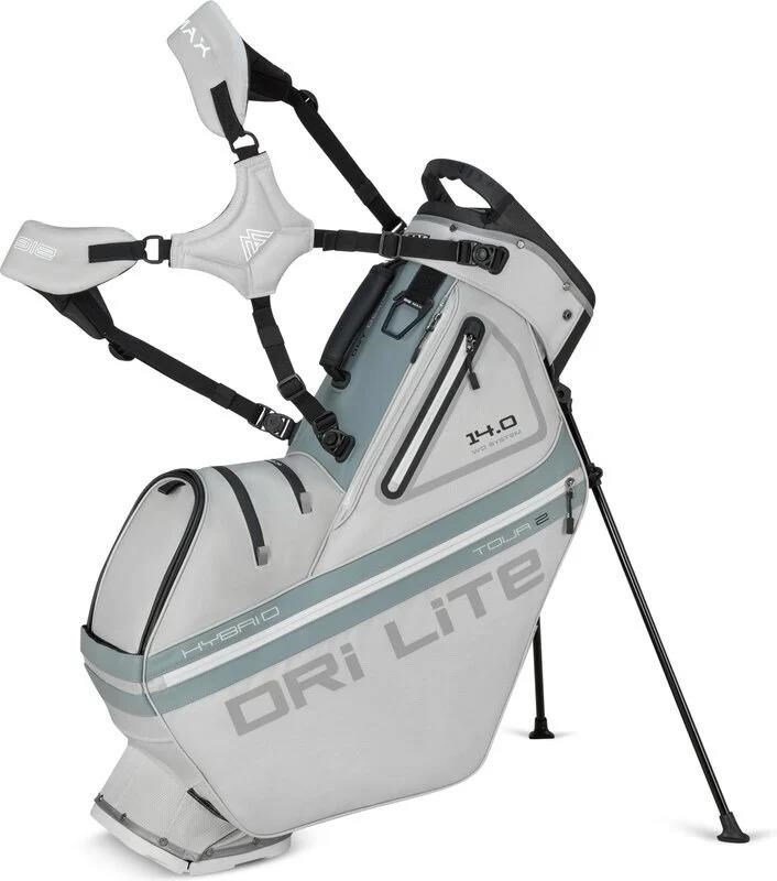 Big Max Dri Lite Hybrid Tour 2 stand bag, silver/grey
