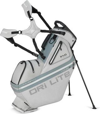 Big Max Dri Lite Hybrid Tour 2 stand bag, silver/grey
