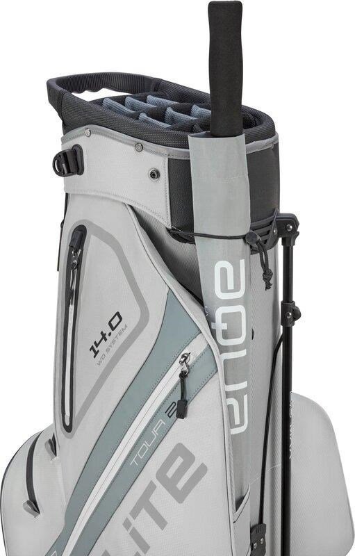 Big Max Dri Lite Hybrid Tour 2 stand bag, silver/grey