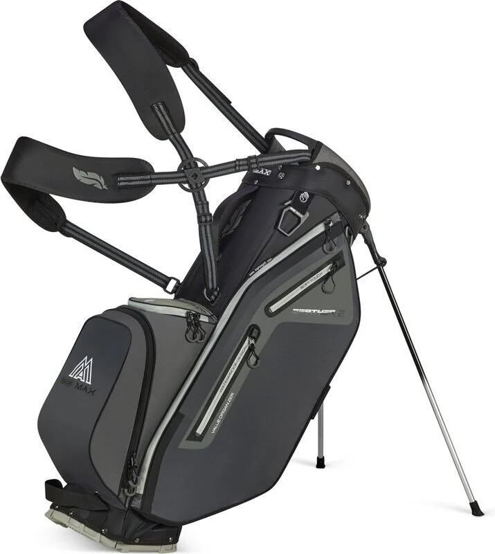 Big Max Dri Lite Feather 2 stand bag, šedo/čierna