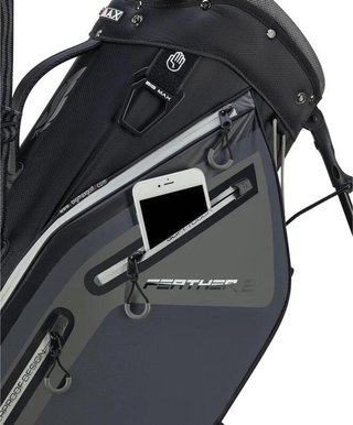 Big Max Dri Lite Feather 2 stand bag, šedo/čierna