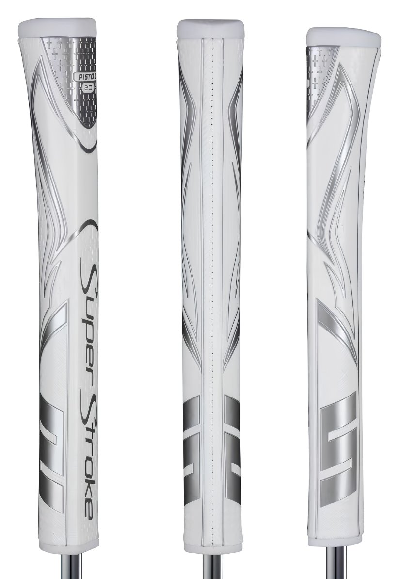SuperStroke SuperStroke Zenergy Pistol GT 2.0 grip na putter, biela/strieborná