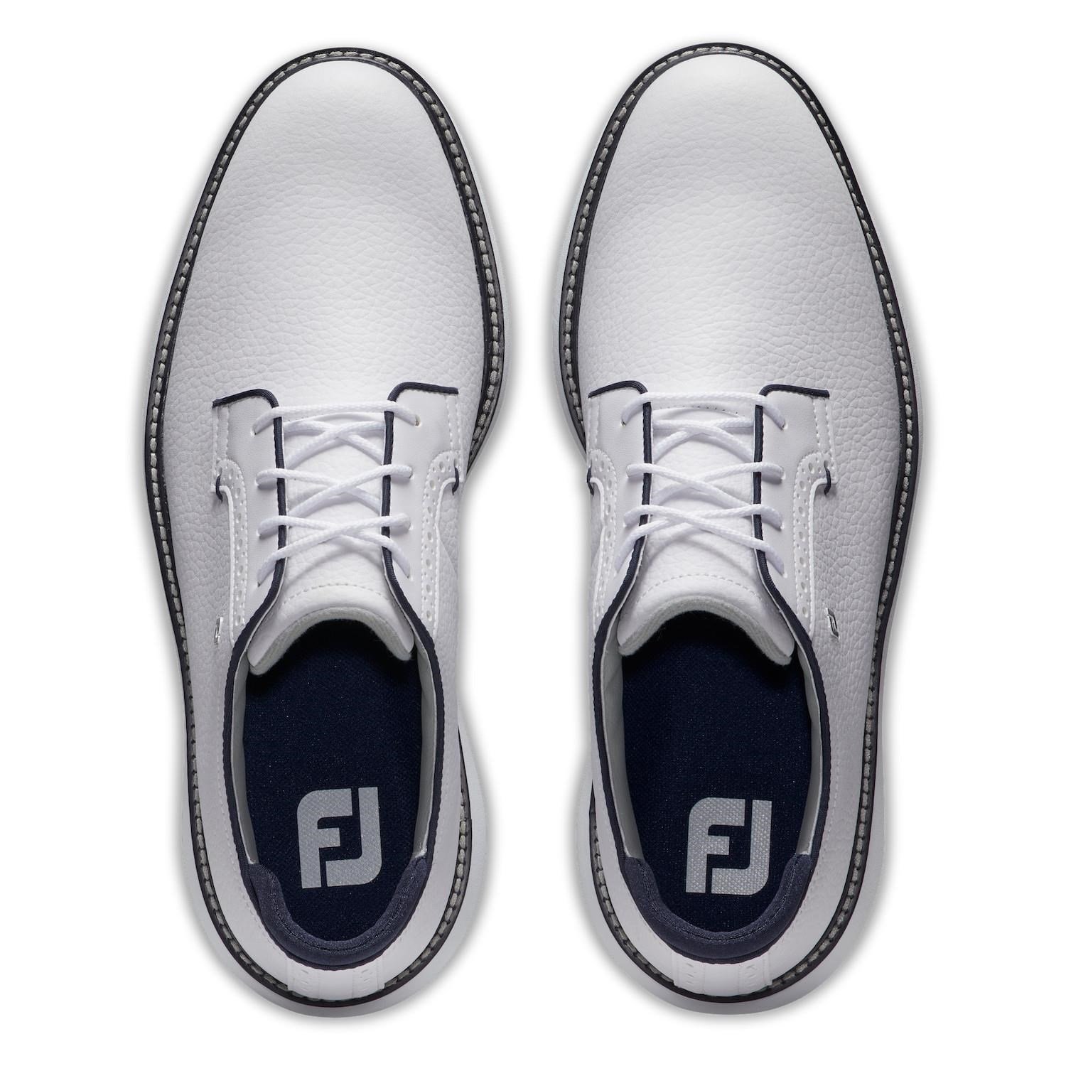 FootJoy Traditions Blucher Spikeless pánske golfové topánky, biele