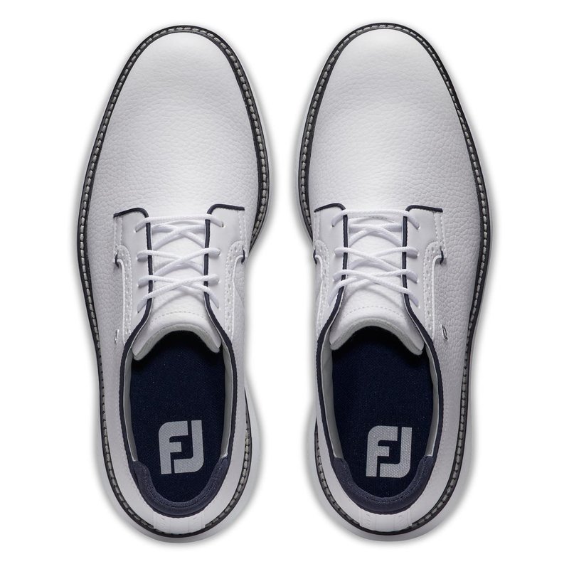 FootJoy Traditions Blucher Spikeless pánske golfové topánky, biele