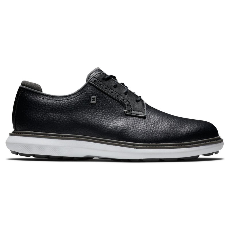 FootJoy Traditions Blucher pánske golfové topánky, čierno/šedo/biele