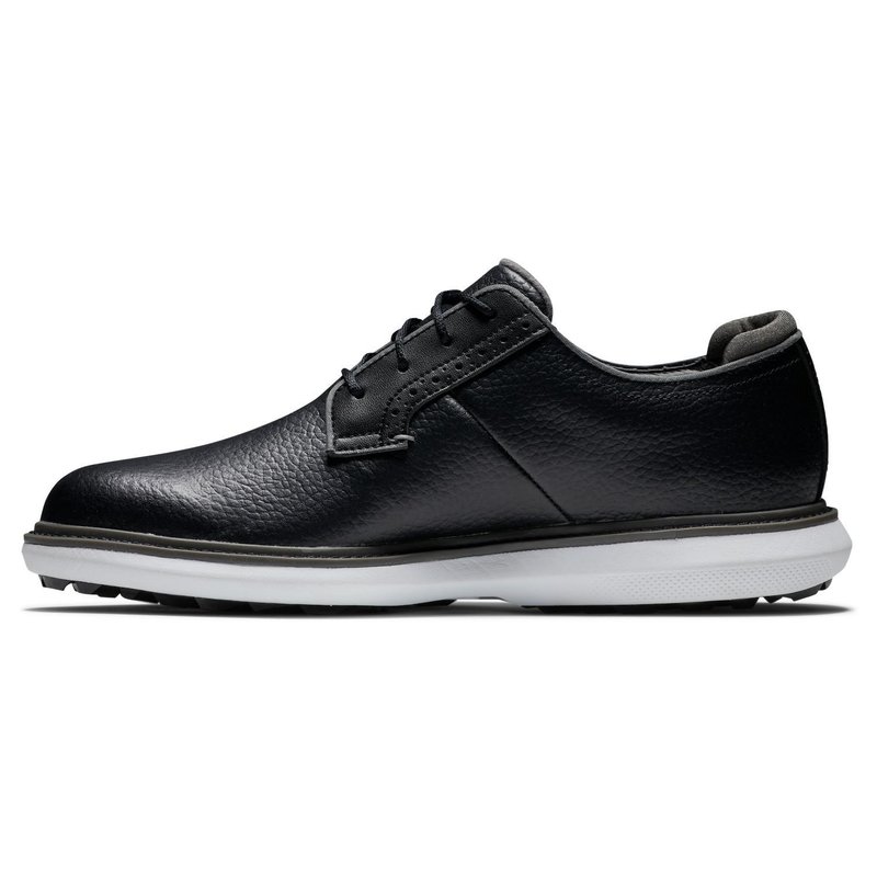FootJoy Traditions Blucher pánske golfové topánky, čierno/šedo/biele