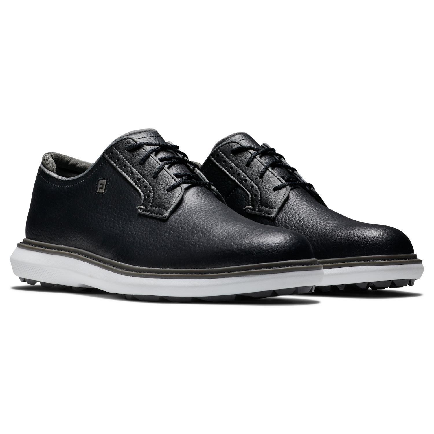 FootJoy Traditions Blucher pánske golfové topánky, čierno/šedo/biele