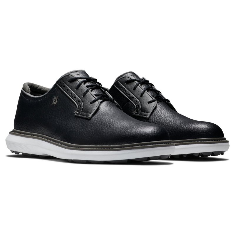 FootJoy Traditions Blucher pánske golfové topánky, čierno/šedo/biele