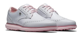 FootJoy Traditions Spikeless dámske golfové topánky, biele