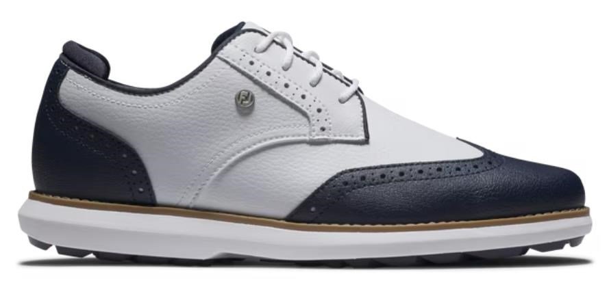 FootJoy Traditions Wing Tip dámske golfové topánky, biele