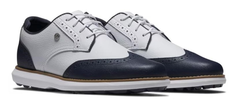 FootJoy Traditions Wing Tip dámske golfové topánky, biele