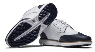 FootJoy Traditions Wing Tip dámske golfové topánky, biele