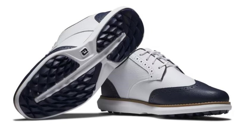 FootJoy Traditions Wing Tip dámske golfové topánky, biele