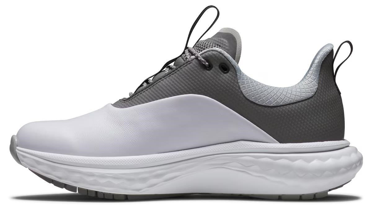 FootJoy Quantum Leather dámske golfové topánky, bielo/šedé