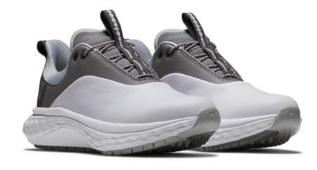 FootJoy Quantum Leather dámske golfové topánky, bielo/šedé
