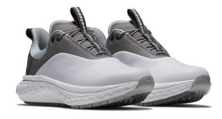 FootJoy Quantum Leather dámske golfové topánky, bielo/šedé