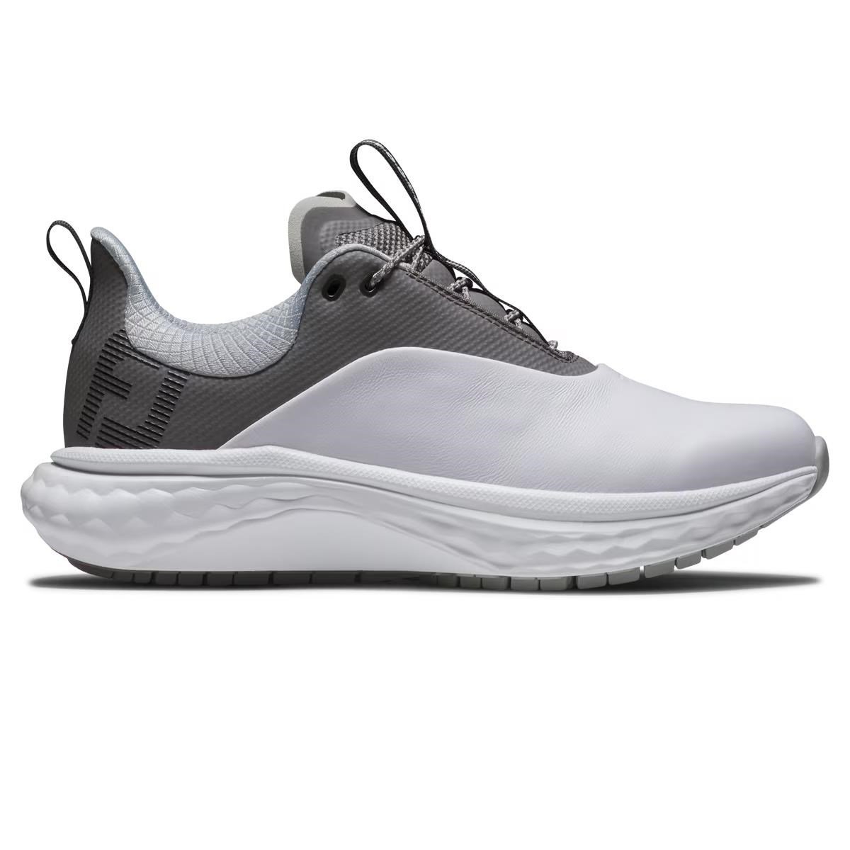 FootJoy Quantum Leather dámske golfové topánky, bielo/šedé
