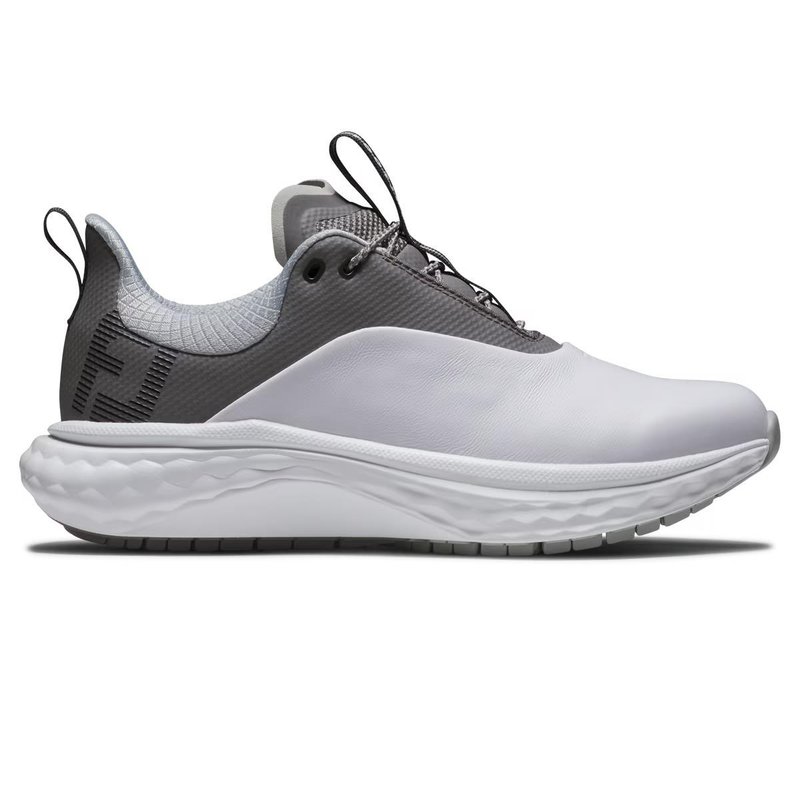FootJoy Quantum Leather dámske golfové topánky, bielo/šedé