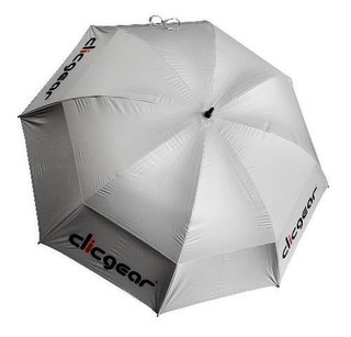 Clicgear Double Canopy golfový dáždnik 68", strieborný