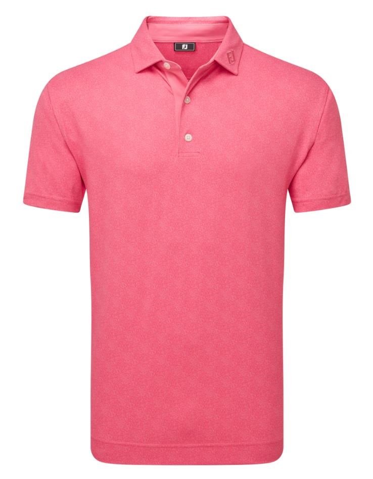 FootJoy Speckle Print Pique pánske polo, pink lemonade