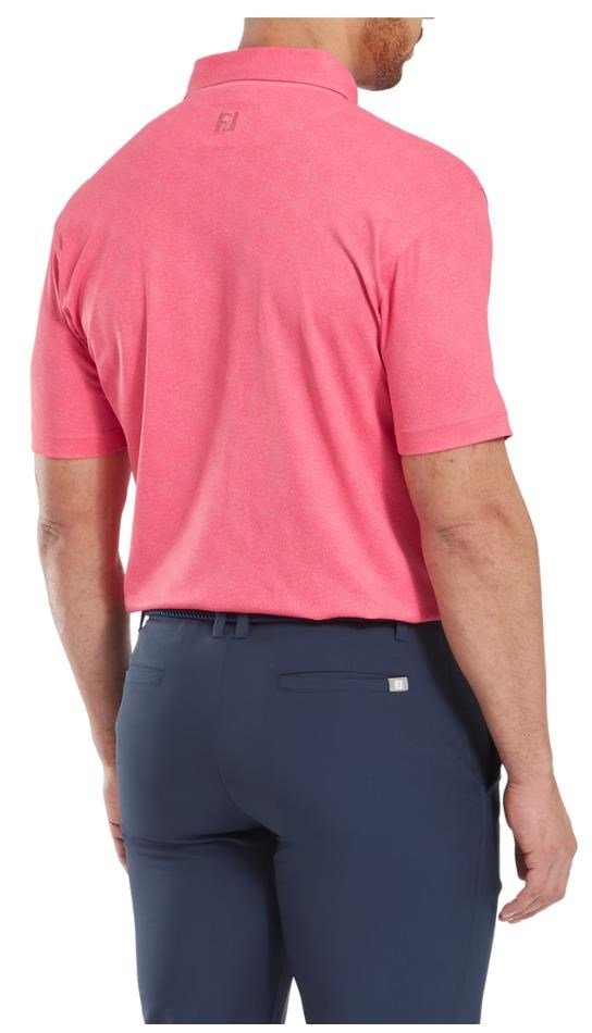 FootJoy Speckle Print Pique pánske polo, pink lemonade