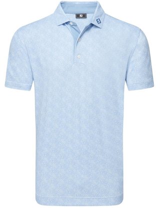 FootJoy Speckle Print Pique pánske polo, blue jay/white