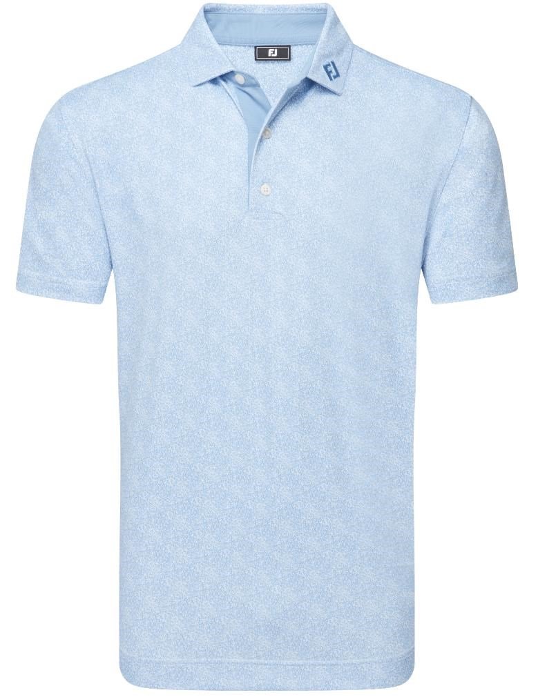 FootJoy Speckle Print Pique pánske polo, blue jay/white