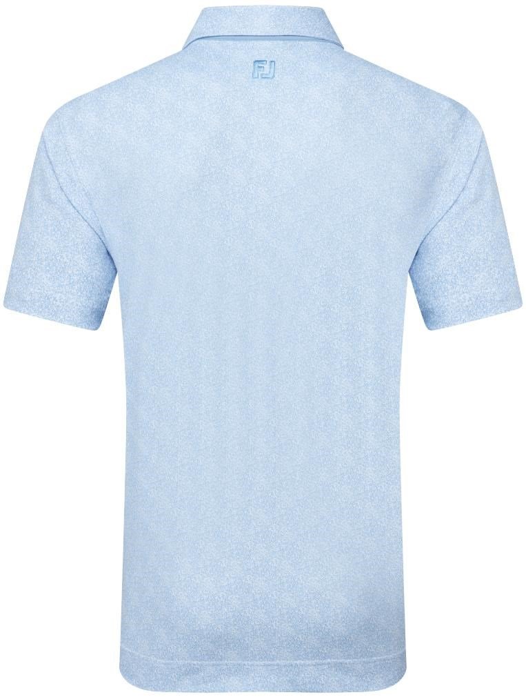 FootJoy Speckle Print Pique pánske polo, blue jay/white