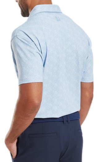 FootJoy Speckle Print Pique pánske polo, blue jay/white