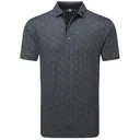 FootJoy Speckle Print Pique pánske polo, čierne/flint