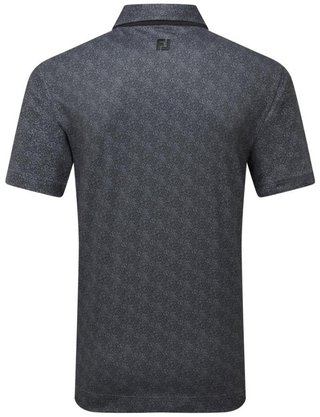 FootJoy Speckle Print Pique pánske polo, čierne/flint